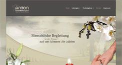 Desktop Screenshot of bestattung-anton.de